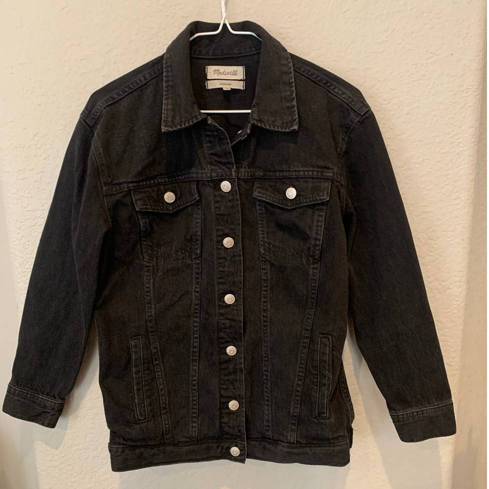 Madewell The Oversized Jean Jacket in Lunar Wash (S) - Picture 3 of 6